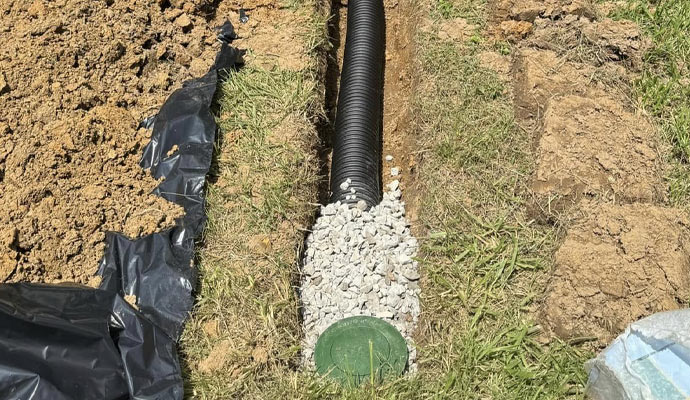 Footing drainage system