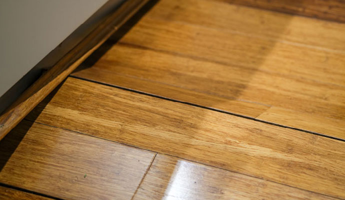 Warped and uneven hardwood flooring