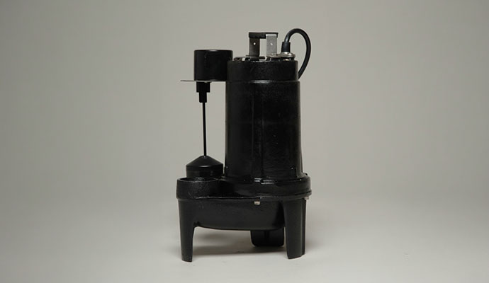 Champion cast iron submersible sump pump with vertical float switch
