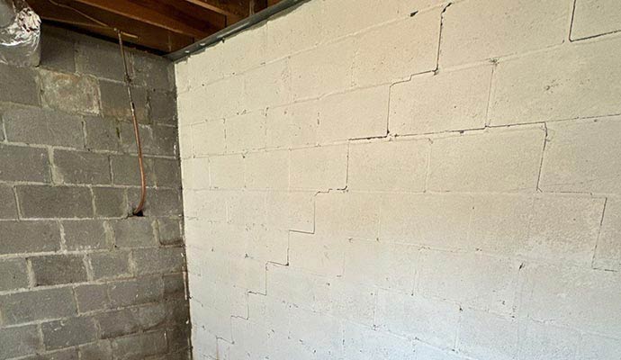 Cracks appear on the wall