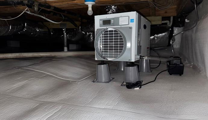 Crawl Space & Basement Moisture Removal System