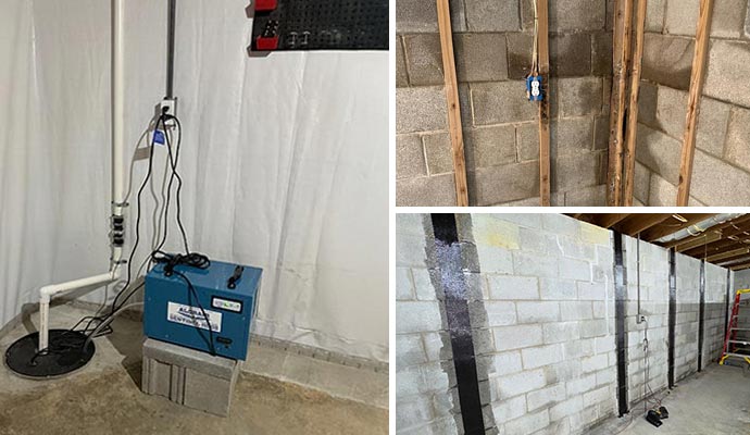 Crawl space encapsulation and foundation stabilization