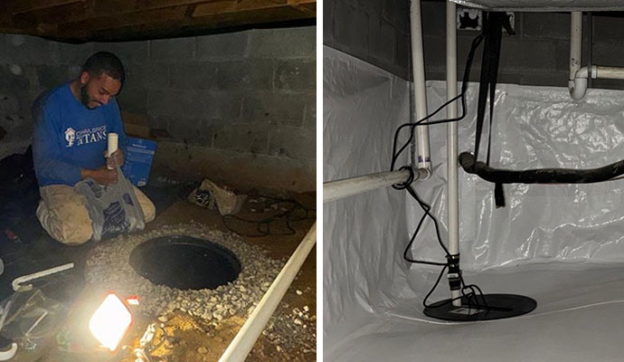 Crawl Space Encapsulation and Sump Pump System Installation