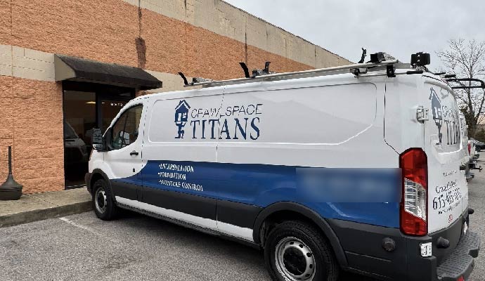 Crawl space titans service van