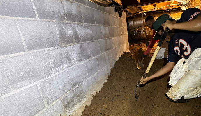 Crawl space waterproofing Crawl space waterproofing