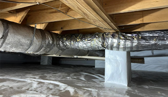 Crawl Space Wood, Insulation, and Structural Repair