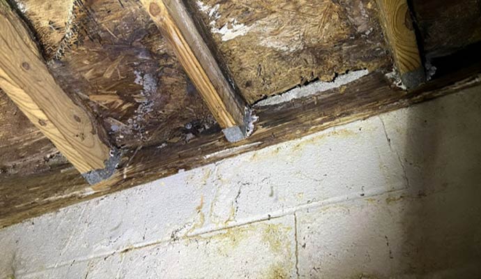 Mold in the crawl space