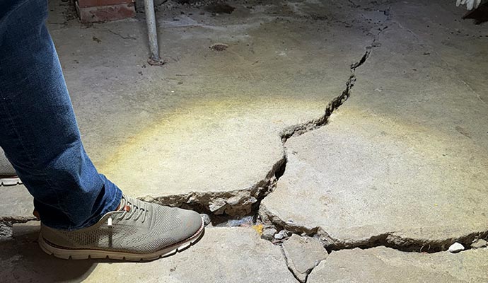 Foundation floor repair Foundation floor repair