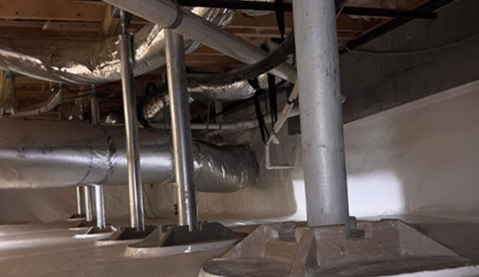 Steel power posts for permanent structural support