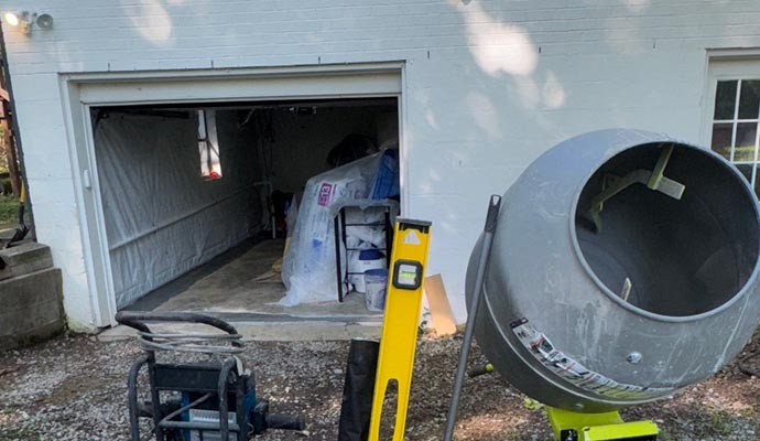 Garage crawl space access