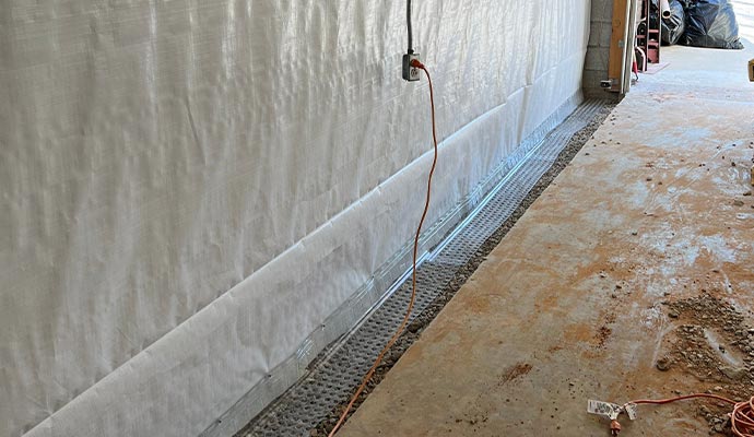 Interior Drainage Installation in Nashville and Murfreesboro