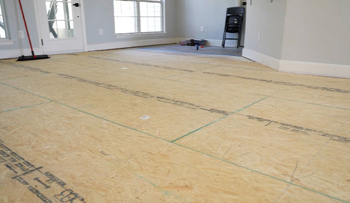OSB Subflooring Installation for Home Renovation