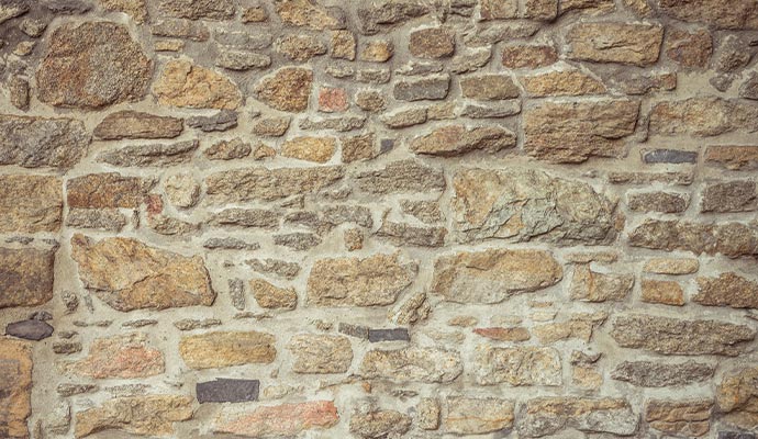 Stone retaining wall texture