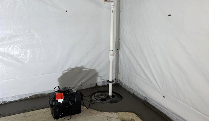 Sump pump battery replacement service