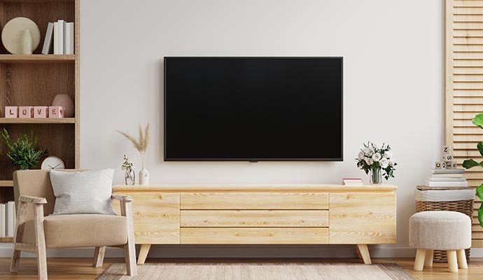 TV wall of a living room