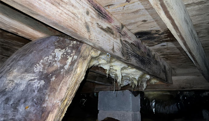 Visible signs of home water damage